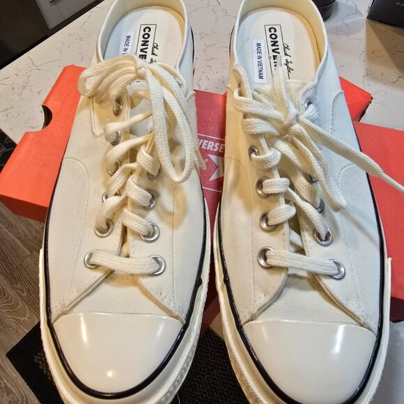 Converse Chuck 70 Mule Beige White Men Unisex Slip On Casual Shoes 172592C SZ 10 - Picture 4 of 13